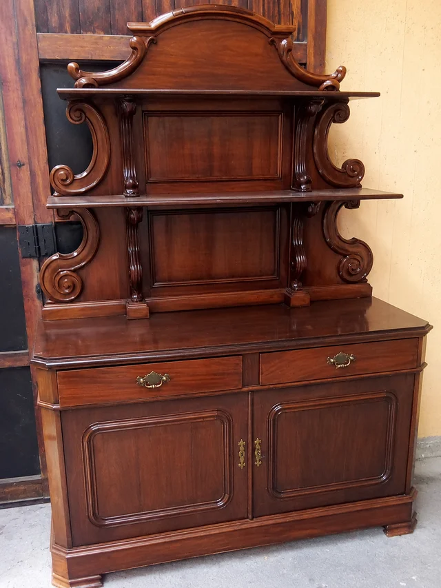 Mueble de salón de madera antigüedad única